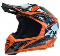 Мотошлем AiM RH855 Carbon Terrain, чёрный/оранжевый