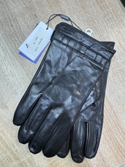Перчатки.Мужские.Кожаные.Люкс качества. Подклад: трикотаж-шерсть. 5 шт в упаковке.