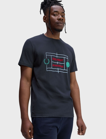 Футболка FRED PERRY Tennis Court Graphic T-Shirt