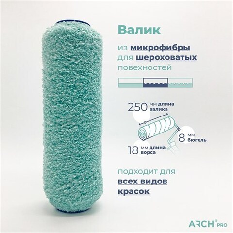 ARCH PRO GOLD Валик из микрофибры, 25 см, ворс 18 мм