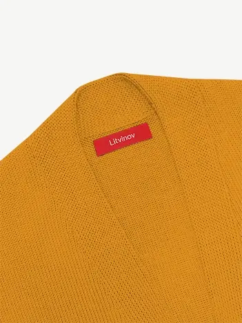 Кардиган с планкой из экохлопка