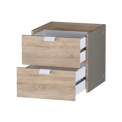 Фора модуль с двумя ящиками, ручка металл, 33*37*33 см, дуб беленый