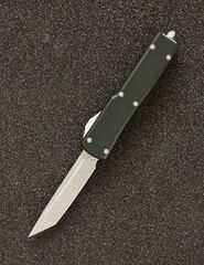 Автоматический складной нож SteelBro UTX-70 T/E Tanto Stonewash 149-10 (черный) фронталка/выкидуха