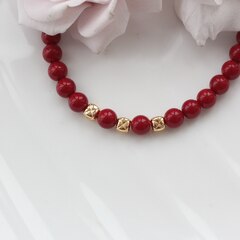 Бусина разделитель (спейсер), 4 мм, позолота, 5 штук, Р088