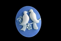 Силиконовый молд Камея № 31 Птички