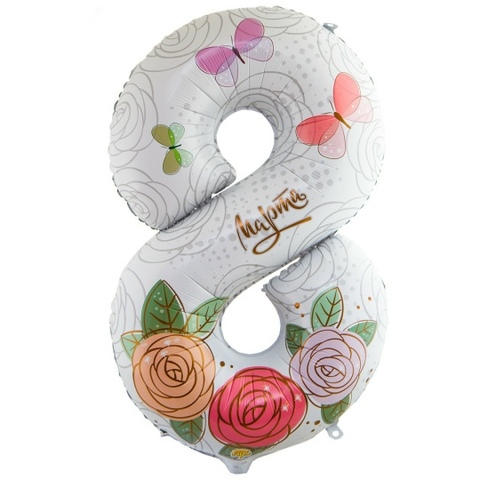 Фольгированная цифра 8 марта