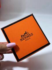 99022 -Комплект подарочной упаковки ( коробка для украшений) HERMES, вставка бархат