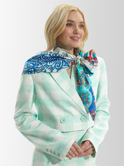 Платок «Легенды народов Амура» 100% шёлк