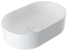 Allen Brau 4.12001.20 4.12001.20 ACTIVITY, Раковина Oval. накл., без отв., 550х350мм, белый мат. (325565) фото