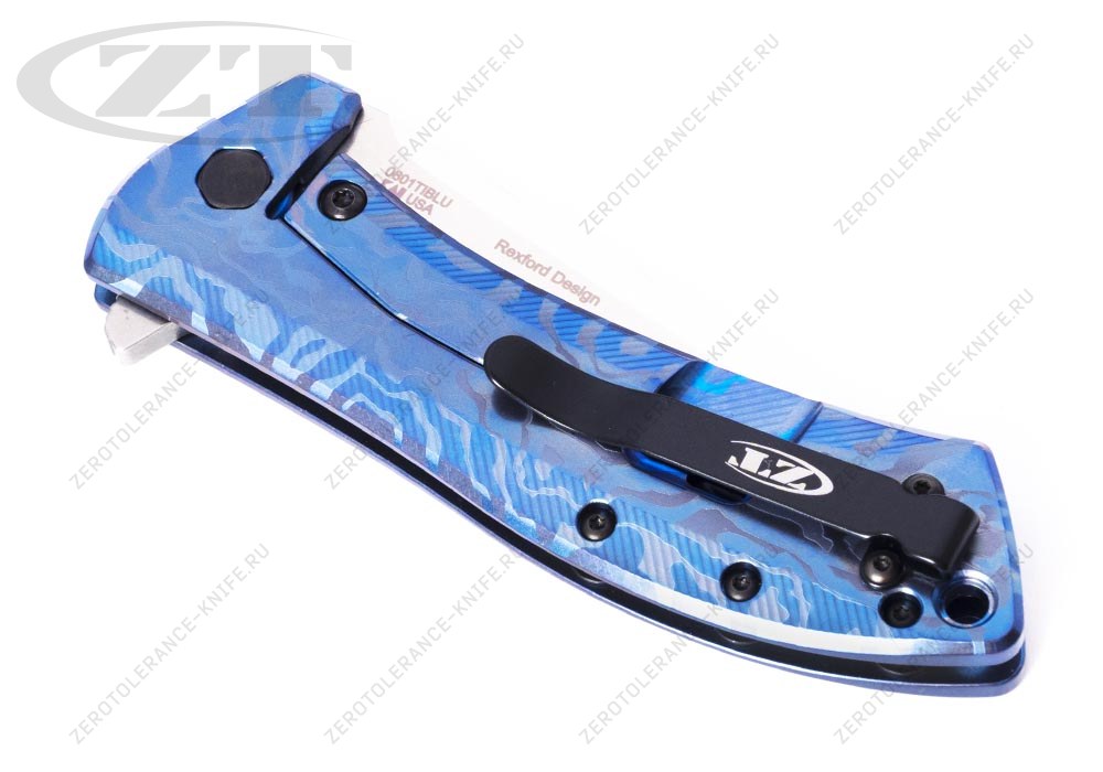 Нож Zero Tolerance 0801TIBLU Rexford - фотография 