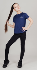 Подростковые Тайтсы для бега Nordski Run Jr. Black 2022