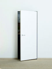 Дверь P-0 Invisible кромка ABS c 4-х ст. / Цвет белый грунт / Дверная Биржа