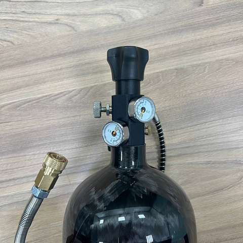 Баллон высокого давления 2,7L ALSAFE металлокомпозитный для заправки PCP с вентилем и заправочной станцией
