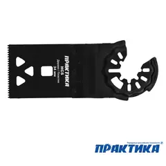 Насадка для МФИ ПРАКТИКА режущая пазовая прямая, HCS, по дереву, 34 мм, мелкий зуб (240-072)