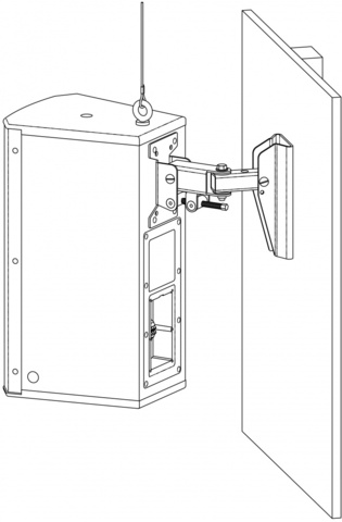 Electro-Voice EVC-WB-BLK настенное крепление для систем EVC 8', 12', 15', цвет черный