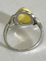 Янтарь 1171 (кольцо из серебра)