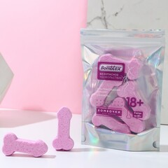 Набор бомбочек для ванны в форме мужского достоинства Bombtex (5 шт по 30 г, ваниль)