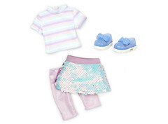 Glitter Girls Сиара с фиолетово-голубыми волосами и с аксессуарами для волос 35 см. (GG51101)