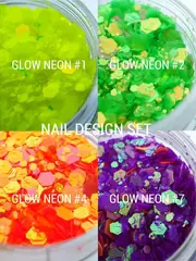 IVA nails Glow Neon 07 Блестки для ногтей