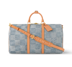 Сумка Louis Vuitton Keepall 50 с узором Damier 3D