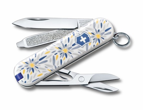 Складной нож-брелок Victorinox Classic Limited Edition 2021 Alpine Edelweiss (0.6223.L2109) | Wenger-Victorinox.Ru