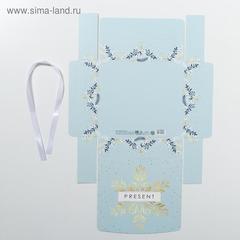 Складная коробка подарочная «Новогодняя», 20 × 18 × 5 см
