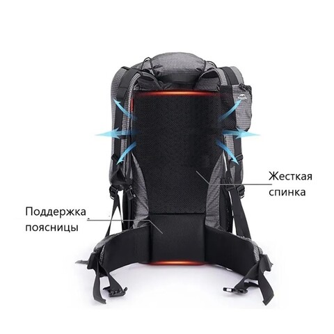 Рюкзак туристический Naturehike Rock 60L+5 dyneema