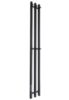 Маргроид Inaro Inaro-12012-1049-9005L Полотенцесушитель электрический 120х12 (чёрный матовый)