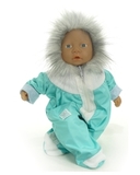 Комбинезон с мехом - На кукле. Одежда для кукол, пупсов и мягких игрушек.