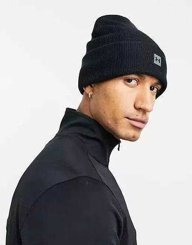 Картинка шапка Under Armour Truckstop Beanie черный - 2