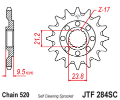 JT JTF284.13SC Звезда ведущая CRF250R CRF250X CRF450R CRF45RX CRF450X