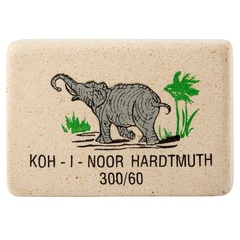 Ластик KOH-I-NOOR ELEPHANT 300/60 8х31х21мм, цветной
