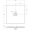BelBagno TRAY-MR-UNO-A-90-35-NERO-CR TRAY-MR-UNO-A-90-35-NERO-CR Поддон из искусственного мрамора в комплекте с сифоном с декоративной накладкой (хром), чёрный