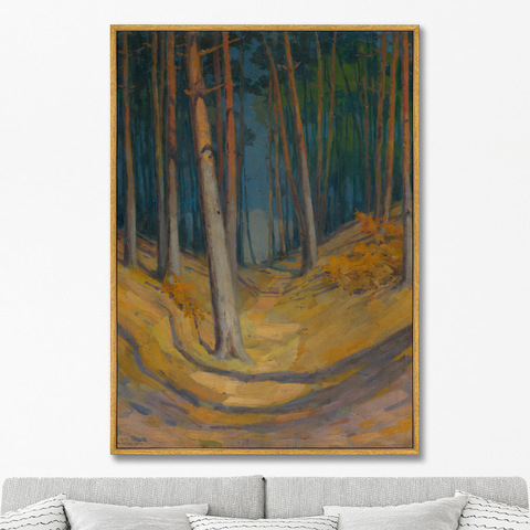 Лайош Чордак - Репродукция картины на холсте Forest, 1925г.