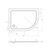 Cezares TRAY-M-RH-120/90-550-35-W-L Душевой поддон из стеклокомпозита (SMC)