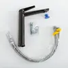 Cezares LINER-LC-GM-W0 LINER-LC-GM-W0 Смеситель для накладной раковины однорычажный, без донного клапана, исполнение оружейная сталь