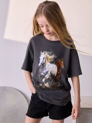 Футболка для девочки Next AR6-318, Темно-серый