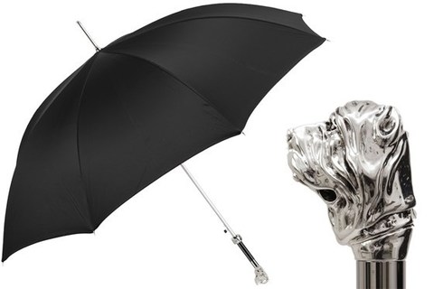 Зонт-трость Pasotti Silver Mastiff Umbrella, Италия (арт.478 Oxf-18 W96).