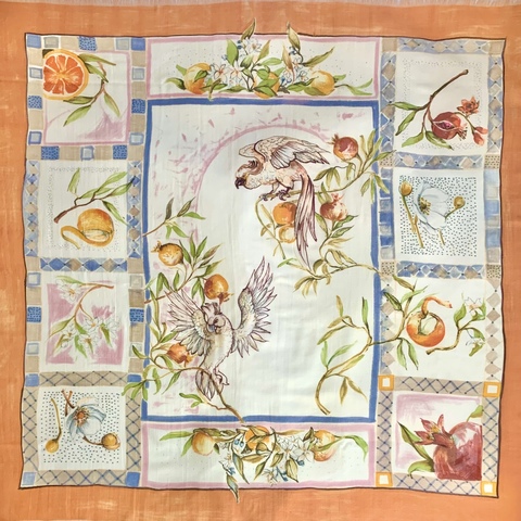 Кашемировый платок батик Сицилия 110х110 см