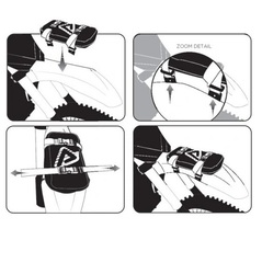 Сумка для инструментов на переднее крыло Acerbis Черный/Белый