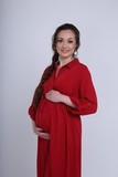 Платье для беременных 09450 красный