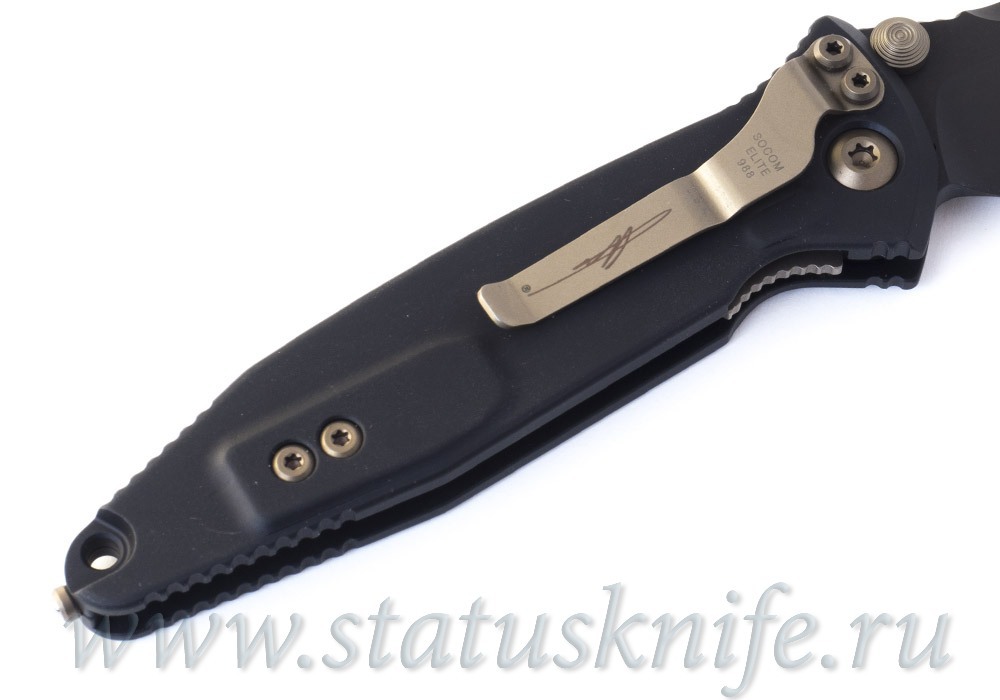 Нож Microtech Socom Elite 2019 NEW Single Edge DLC Signature 160-1DLCS