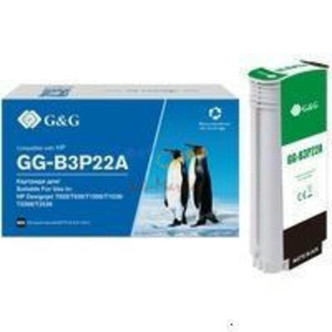 Картридж G&G 727 GG-B3P22A для HP DJ T920/T1500/T2500, T930/T1530/T2530, черный матовый (130мл)