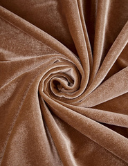 Бархат стрейч, 240 гр/м2, 98% п/э, 2% эластан, 150 см, кофе с молоком