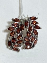 Гранат 103 (серьги из серебра)