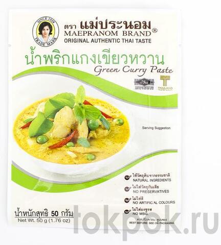 Зеленая паста карри Mae Pranom Green Curry Paste, 50 гр