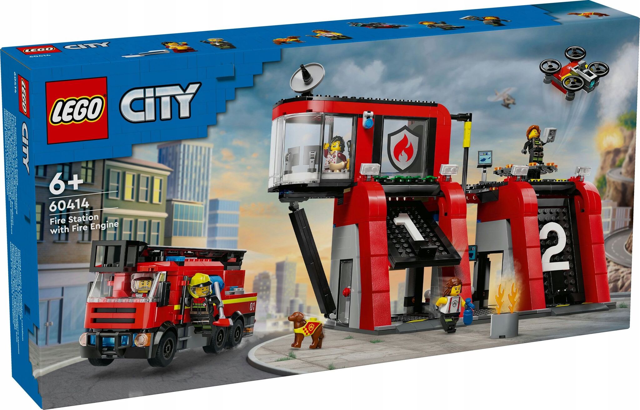 Конструктор LEGO City - Пожарная часть с пожарной машиной- Лего Сити 60414  купить в Москве | Доставка по России.