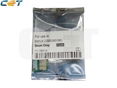 Чип драм-юнита для KONICA MINOLTA Bizhub C220/C280/C360 (CET) CMY, (WW), 90000 стр., CET8314
