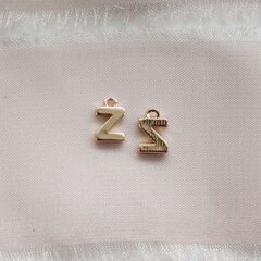 Буква Z позолота, 8 мм, 1 шт, П752