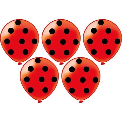 С Рисунком «Горох чёрный на красном»